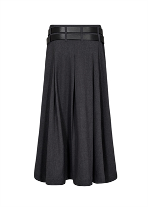 Tailor belts skirt Med.Grey Melange Copenhagen Muse 